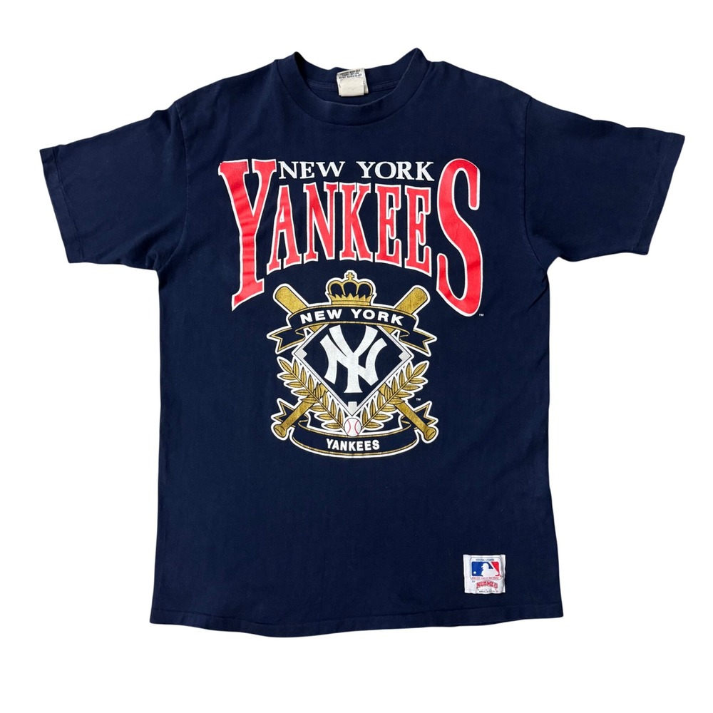 Vintage 90s Nutmeg New York Yankees T-Shirt Tee MLB Baseball USA XL